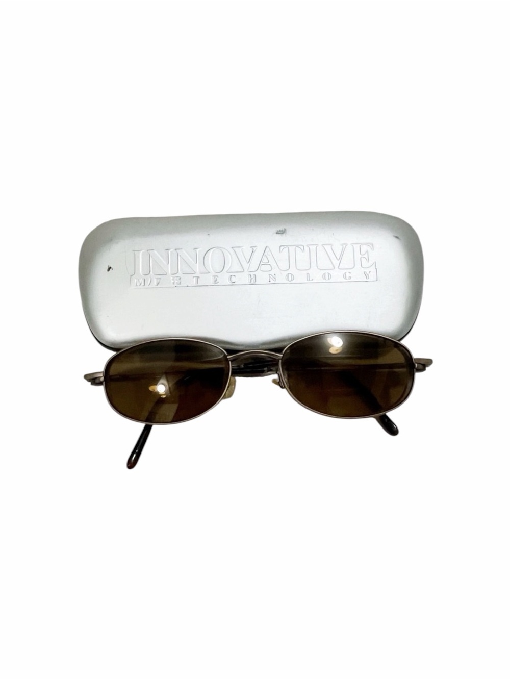 New Innovative Technology 456 53mm Metal Eyeglasses w. Custom Polarized Sunglass